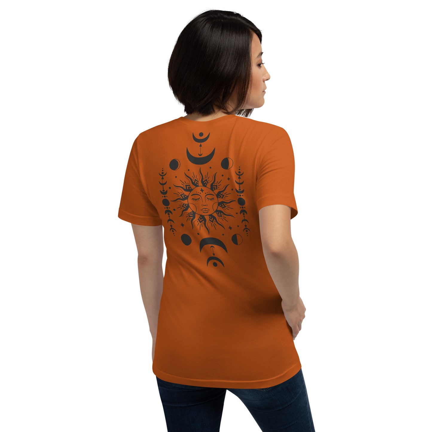 Unisex sun and moon t-shirt