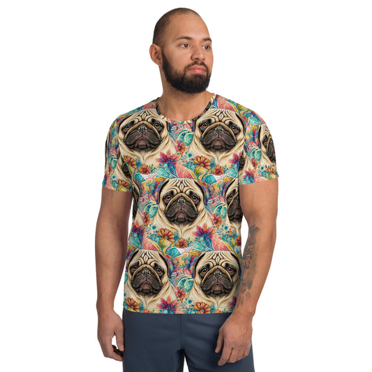 All-Over Print Men's Pug T-shirt